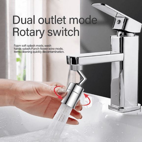720 degree universal splash filter faucet