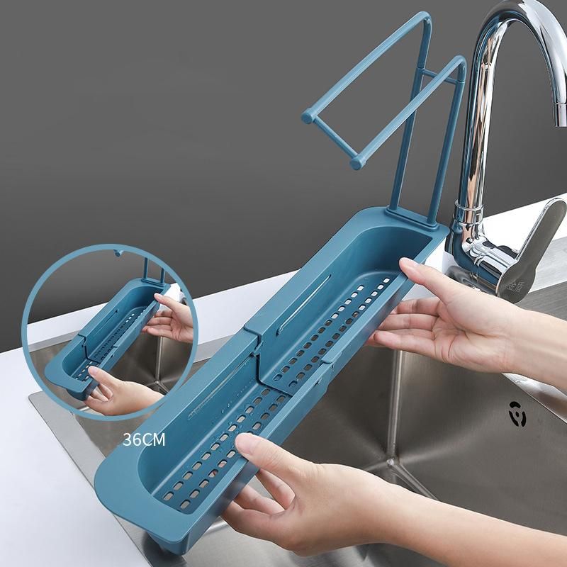 telescopic sink shelf