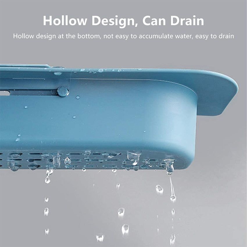 telescopic sink shelf